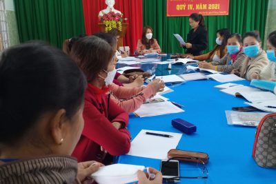 Chi bộ: tổ chức sinh hoạt chuyên đề quý IV -2021